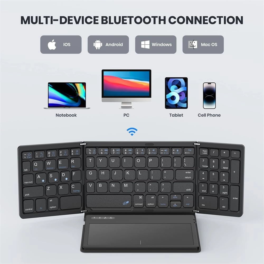 Foldable Bluetooth Keyboard