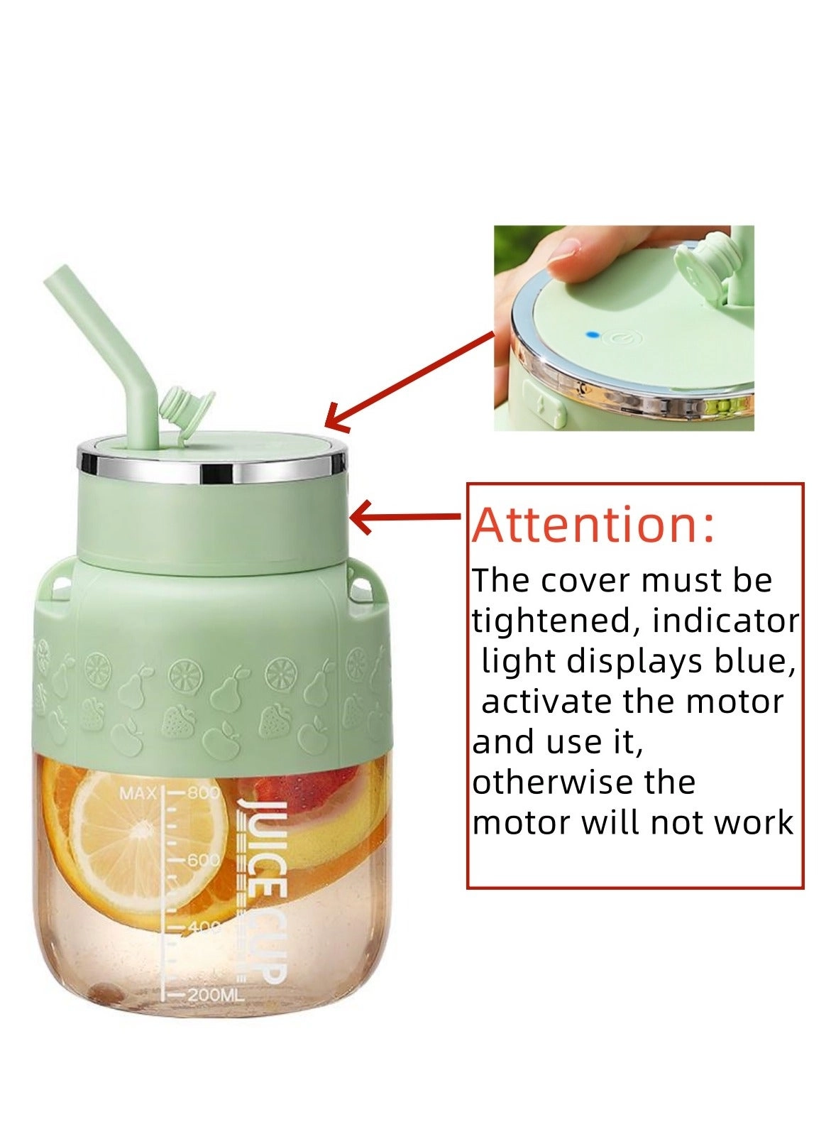 Portable Juicer Cup - 800ml