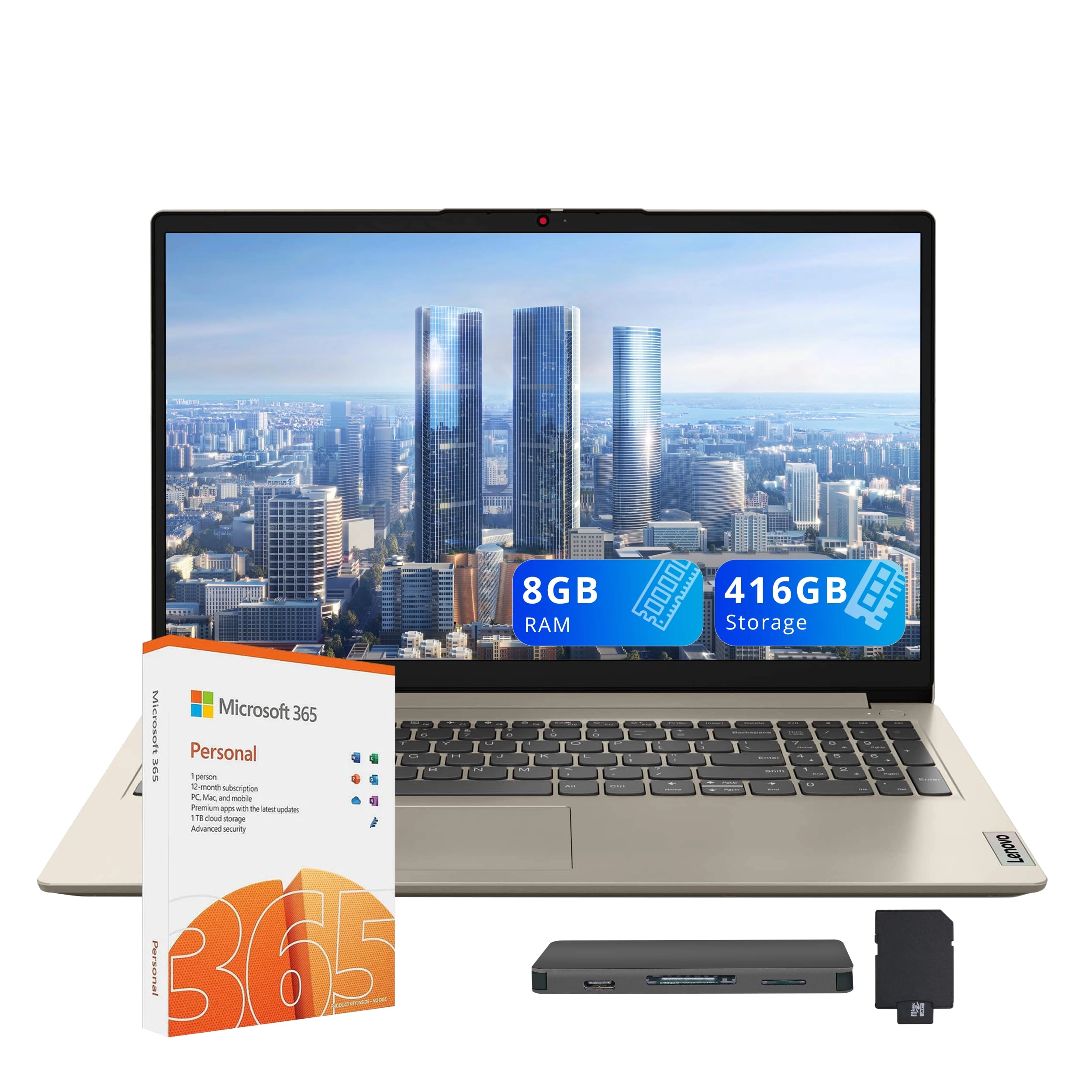 Lenovo IdeaPad 1 - 15.6'' 128GB 8GB 256GB Celeron N4500 Set