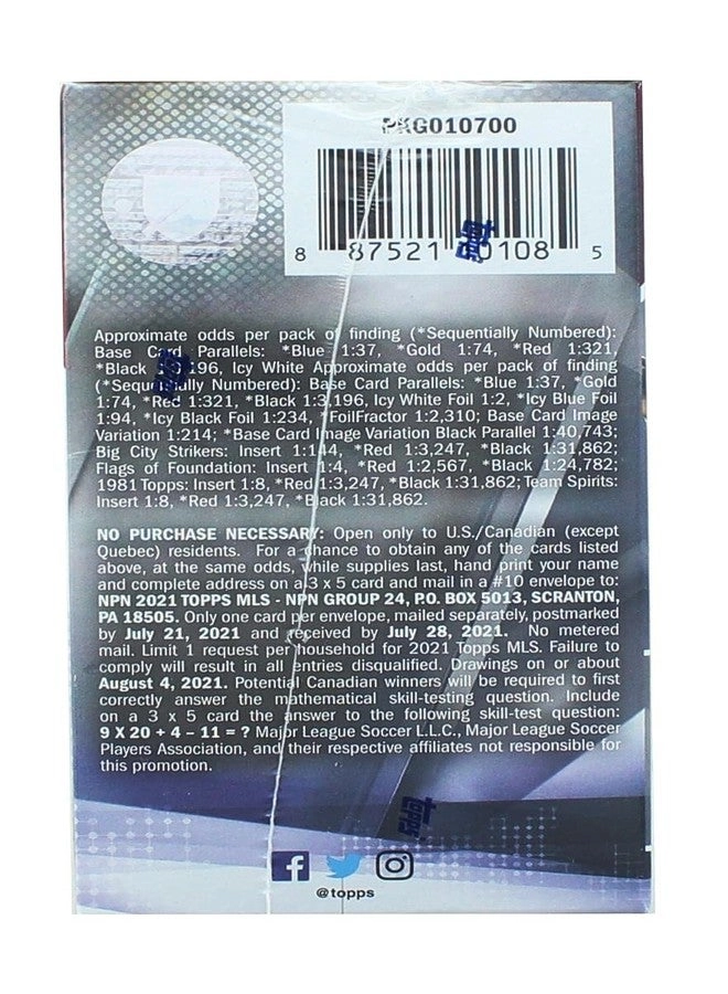 MLS Soccer Hobby Box - 24 pks/bx