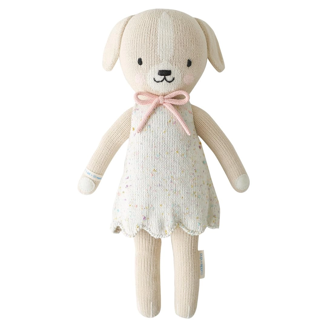 Cuddle + Kind Mia The Dog - Little 13" Hand-Knit 100% Cotton