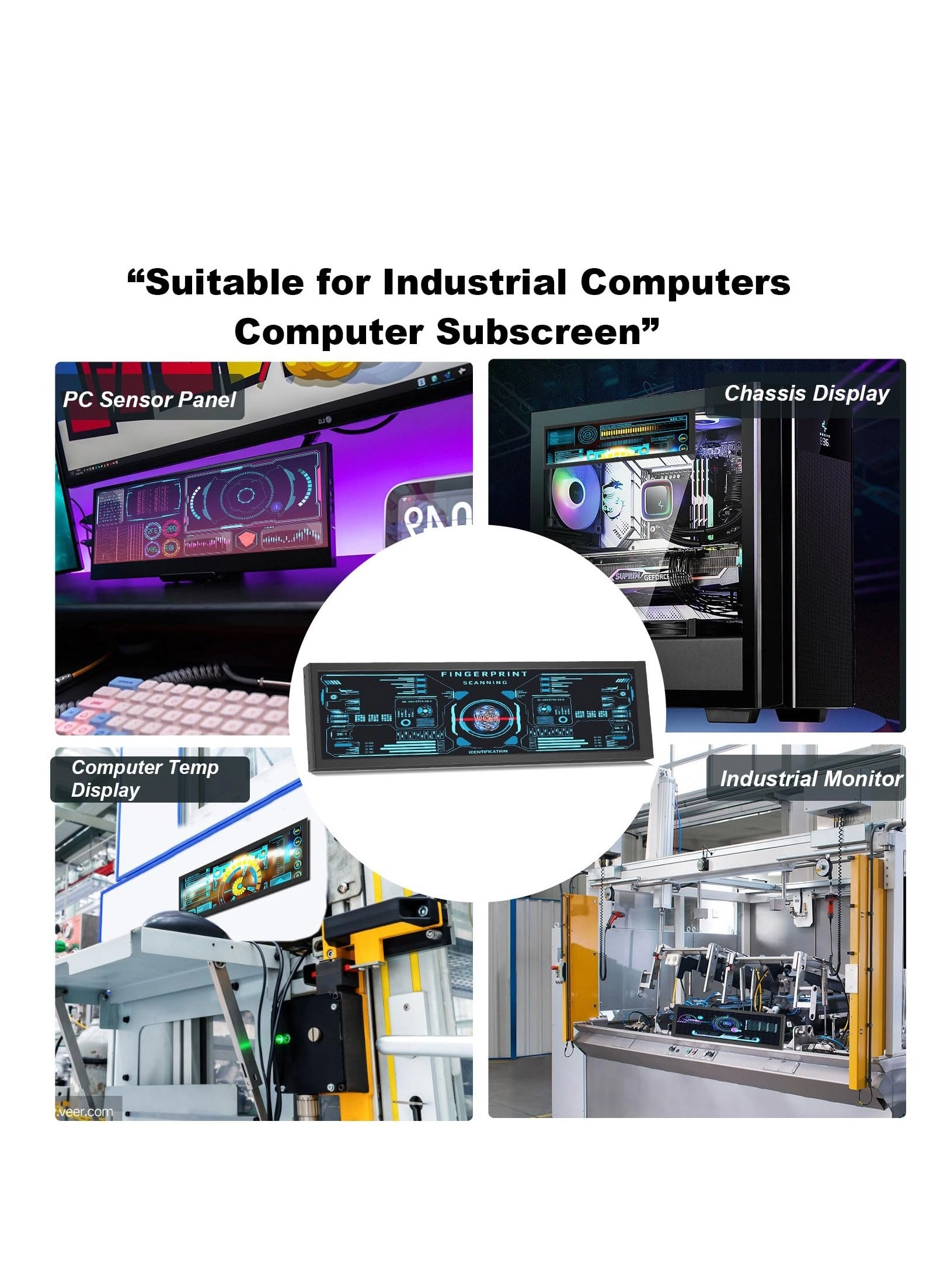 PC Sensor Panel Display - 8.8 inch 1920 × 480