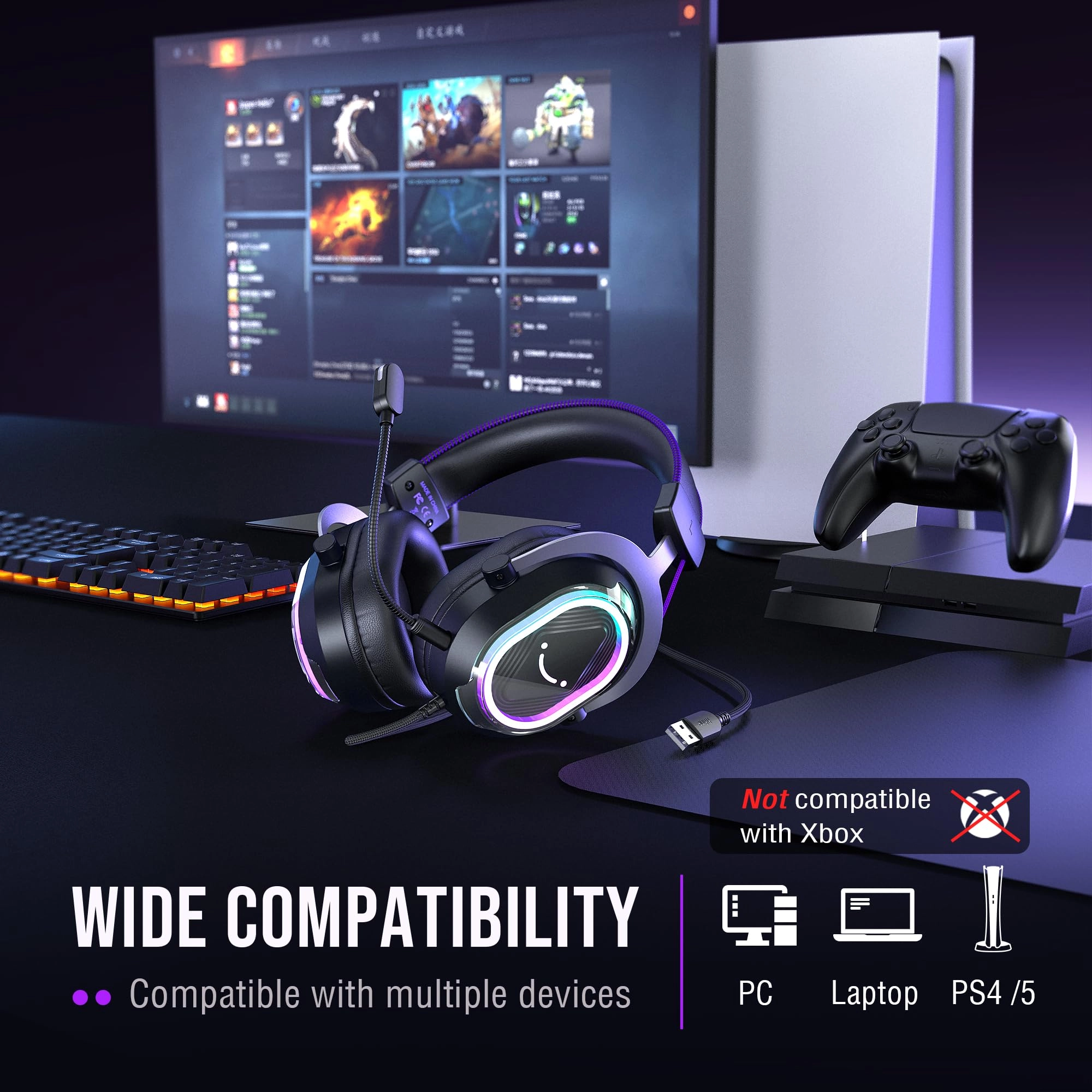 AmpliGame H13WP Wired Headset