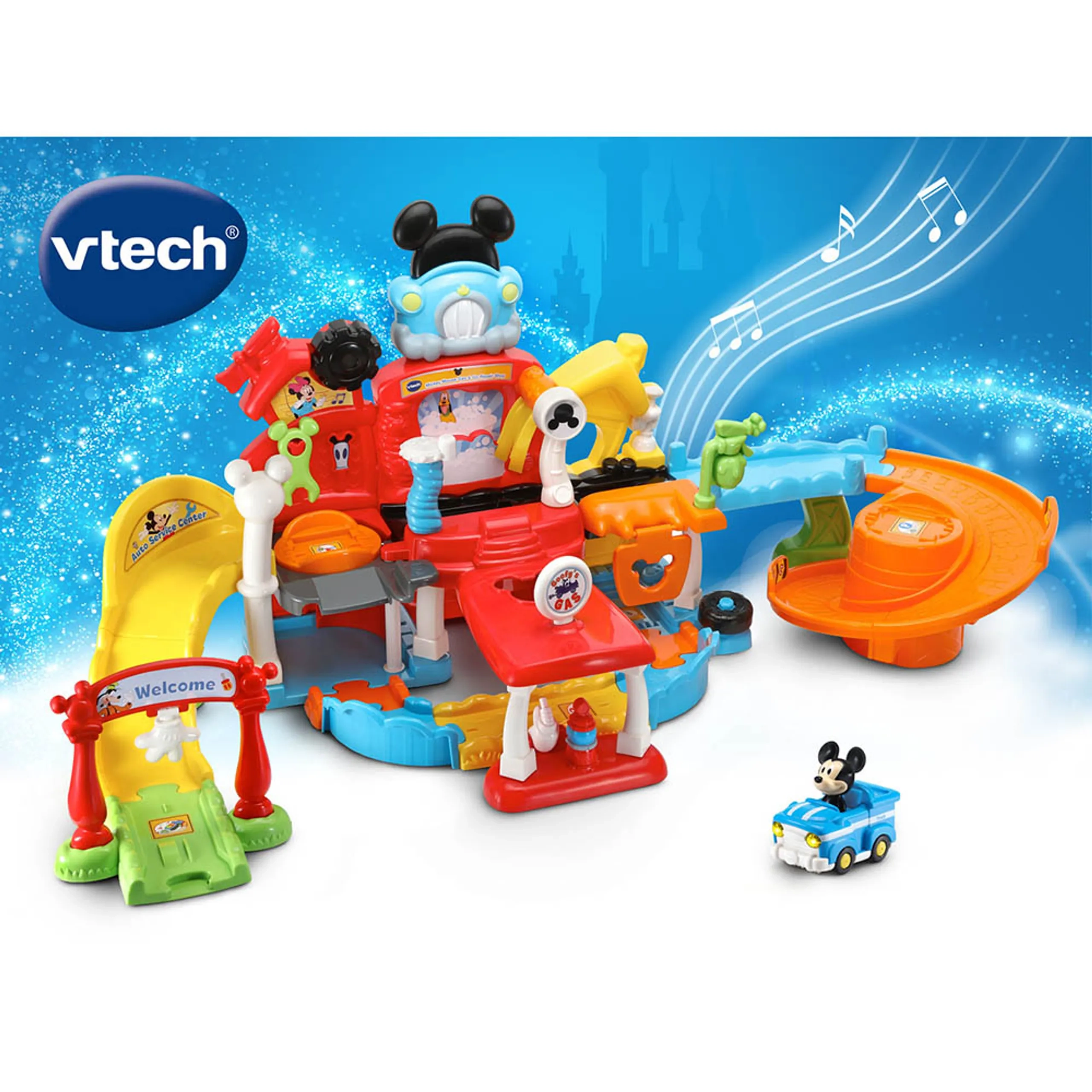 Vtech Disney Mickey Mouse Gas & Go Repair Shop - 12 months+