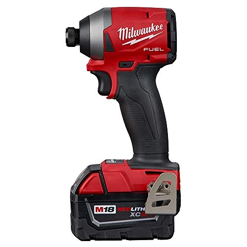 M18 FUEL 1/4" Hex Impact Driver + M18 REDLITHIUM XC5.0 - 5.0Ah + M18 & M12 Multi-Voltage Charger + Belt Clip + Bit Holder + Carrying Case