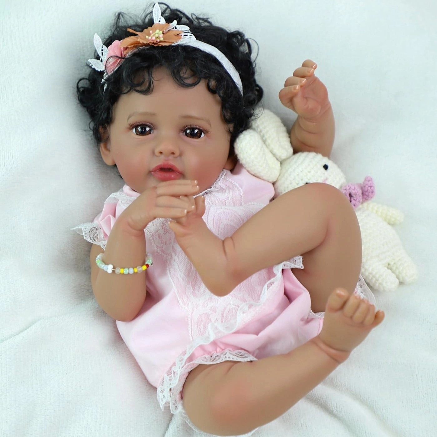 Reborn Baby Doll - 20-Inch Vinyl African American Ages 3+