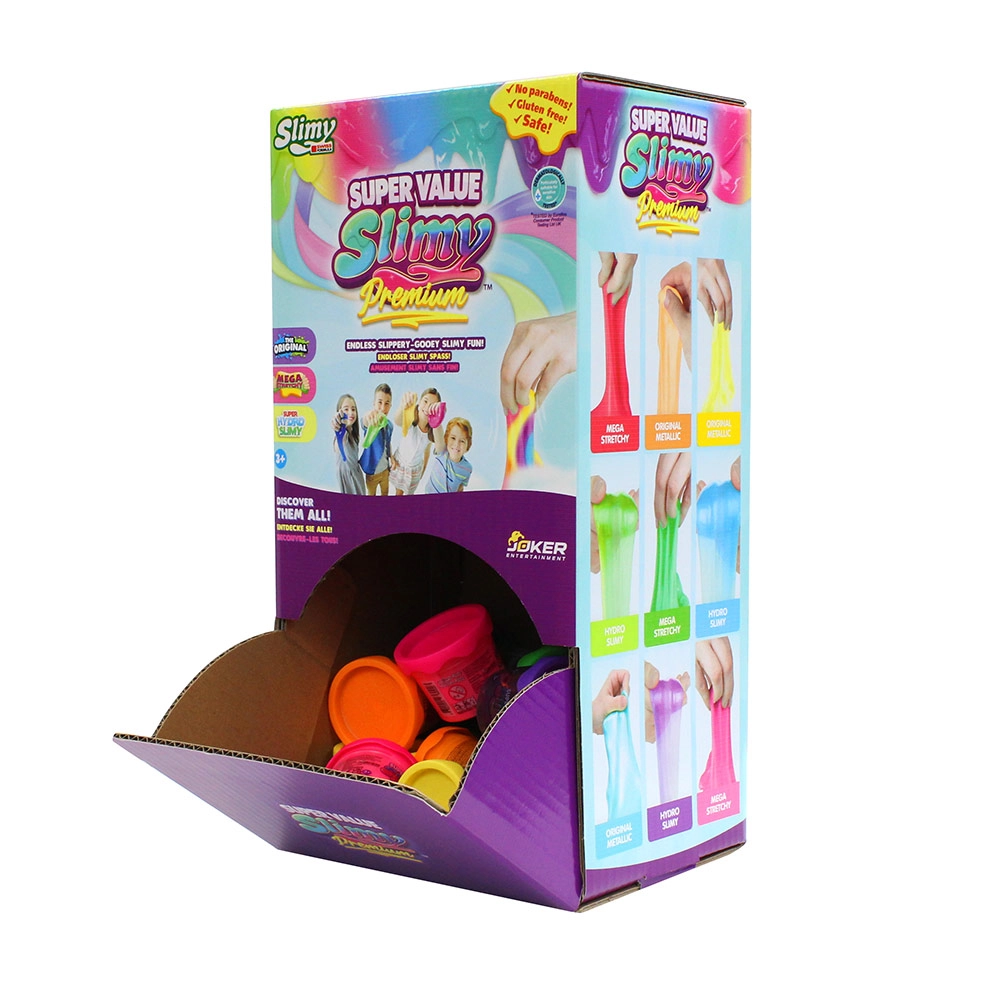 Slimy Super Value Premium Gravity Display Set - 3+ years 80 pcs