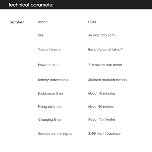 LSRC-B3 - 300mAh 10 minutes flight time