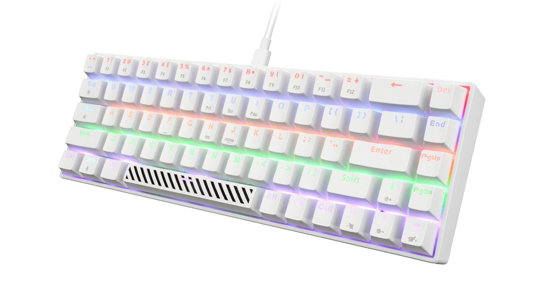 Keyboard - 68 Keys + Mouse - 65g 12800 DPI + Headset - 50mm + Mousepad - 360x260mm - PC