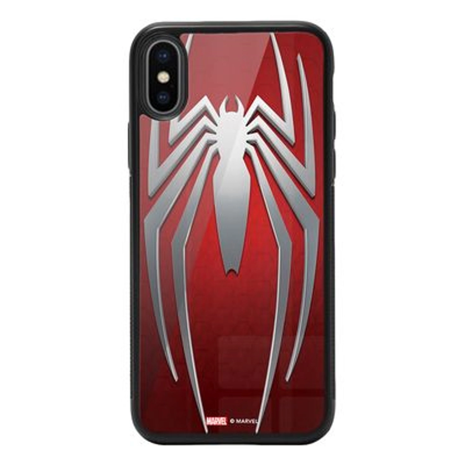 Wackylicious Spiderman logo Back Case for iPhone Xs