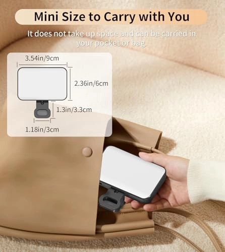 Portable Phone Light - 2000mAh 60LED Rotatable Clip