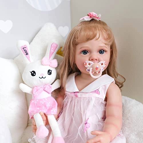 Princess Betty Reborn Baby Doll - 55CM Silicone Hand rooted hair