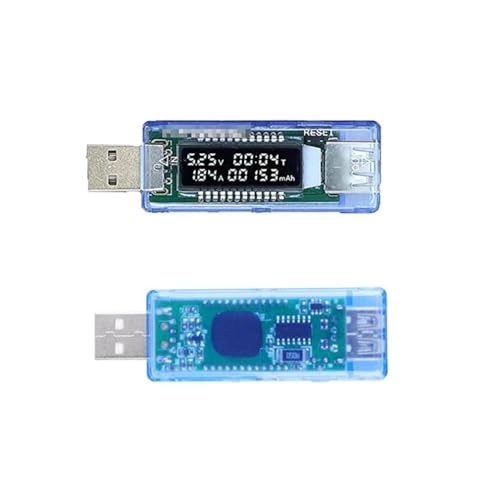 Hailege USB Current Voltage Meter - 3-9V 0-3A 0-99999mAh