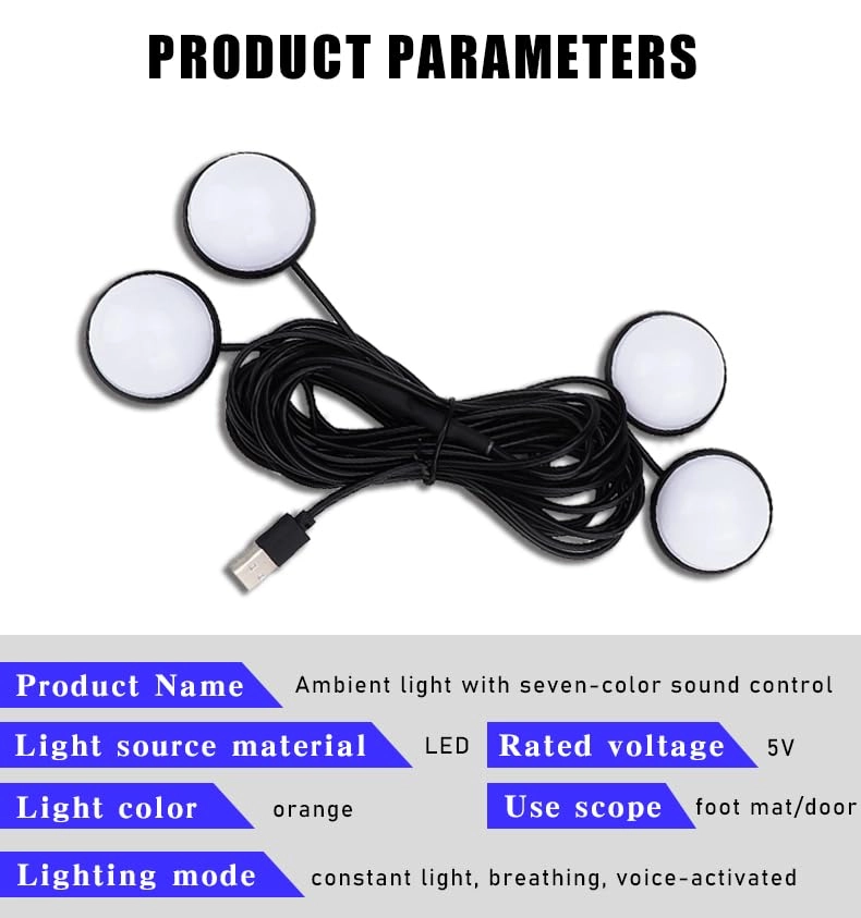 Interior LED Lights - Orange USB