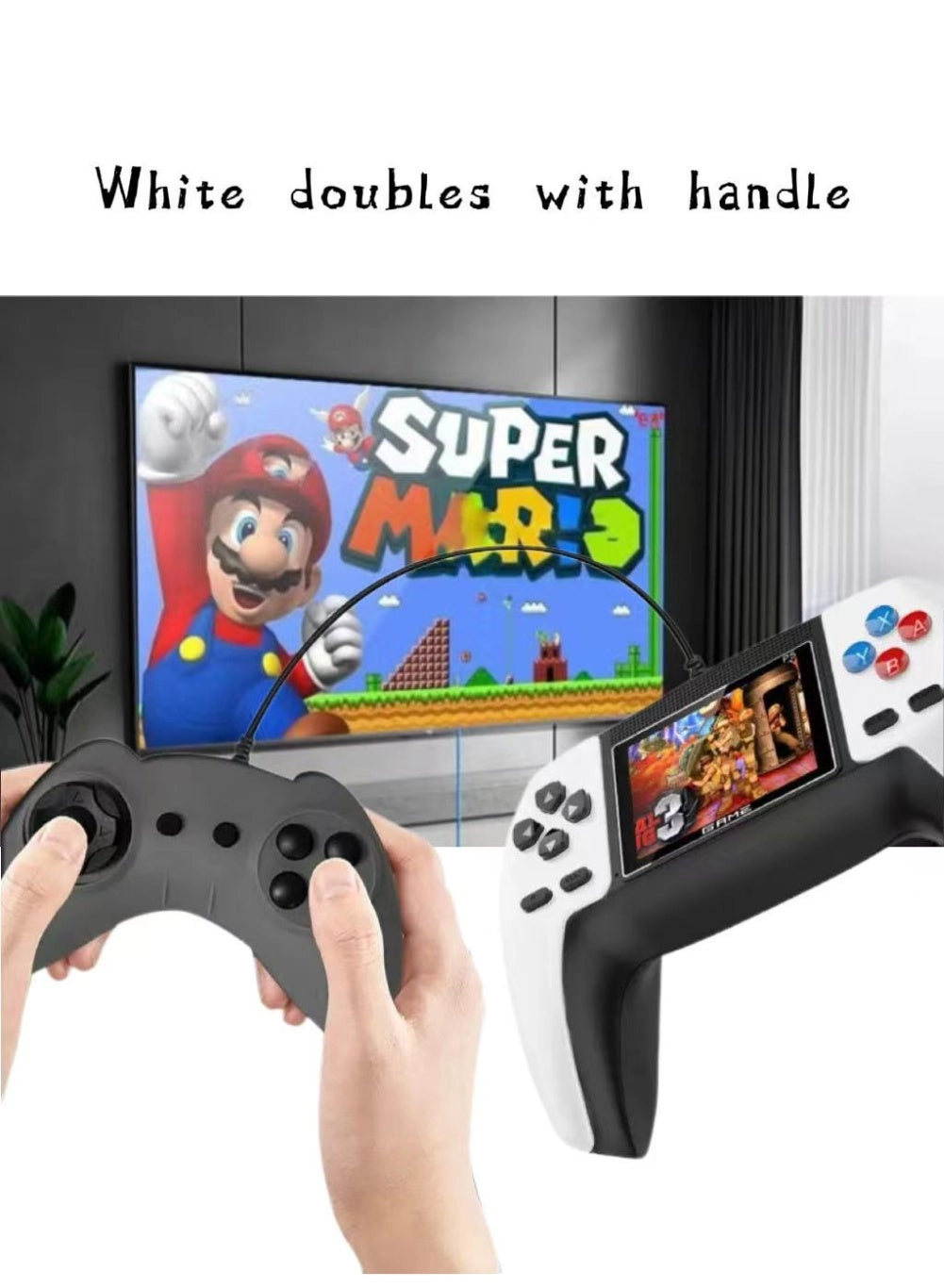 TNGames P5 - Retro Mini 500-in-1 2-player White