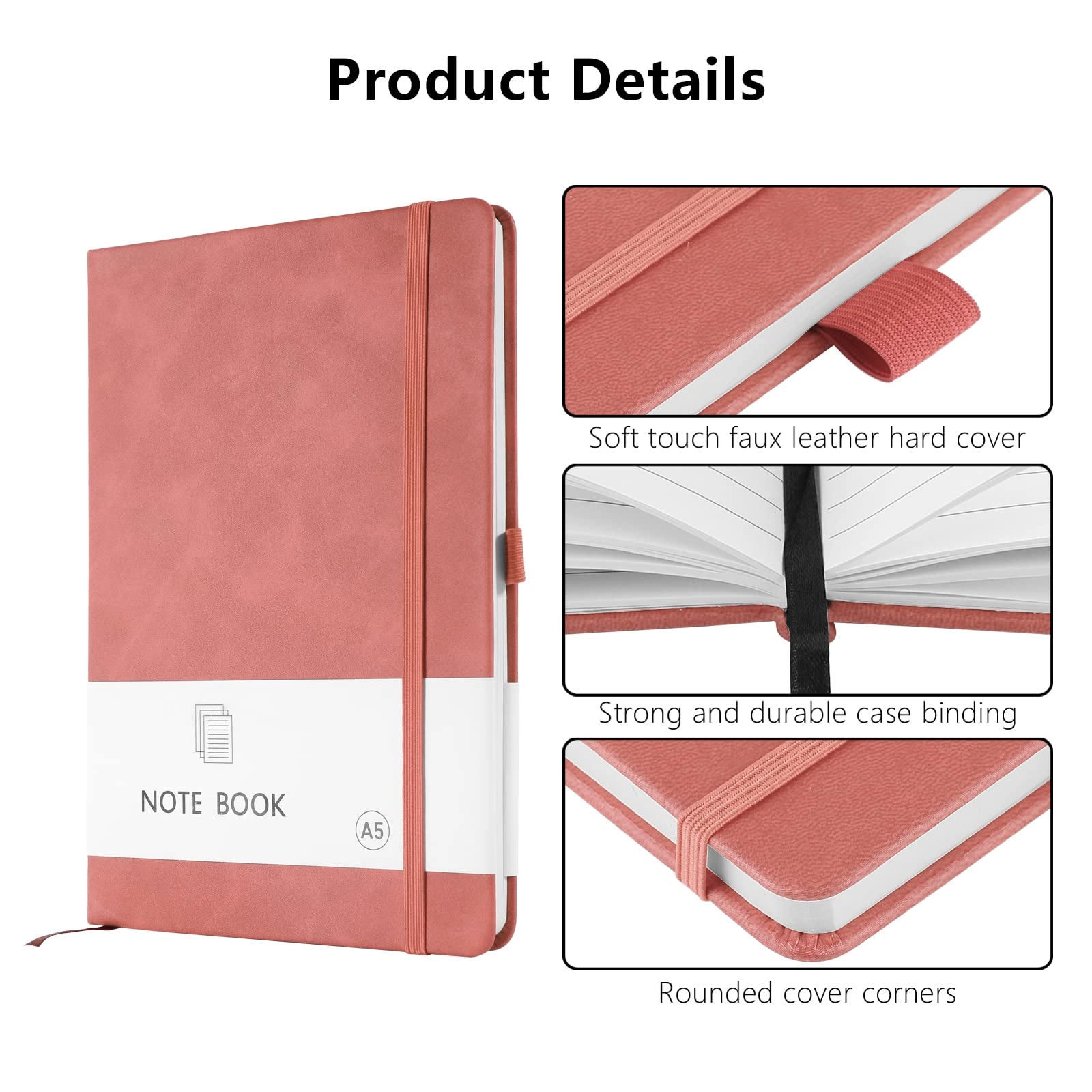 Notebook A5 Hardcover - Lined 200 Pages