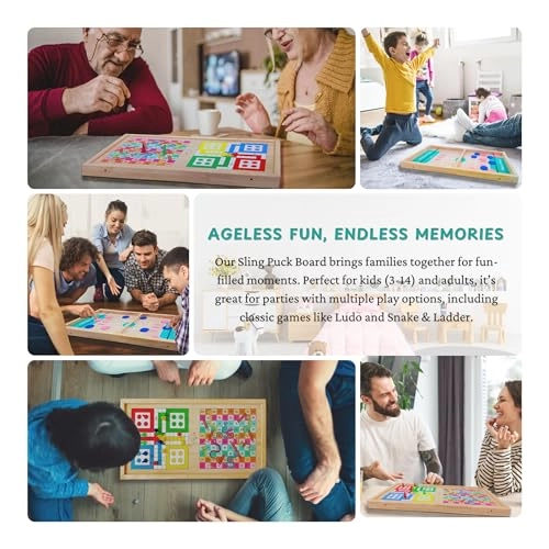 Ludo + Snake & Ladders + String Hockey