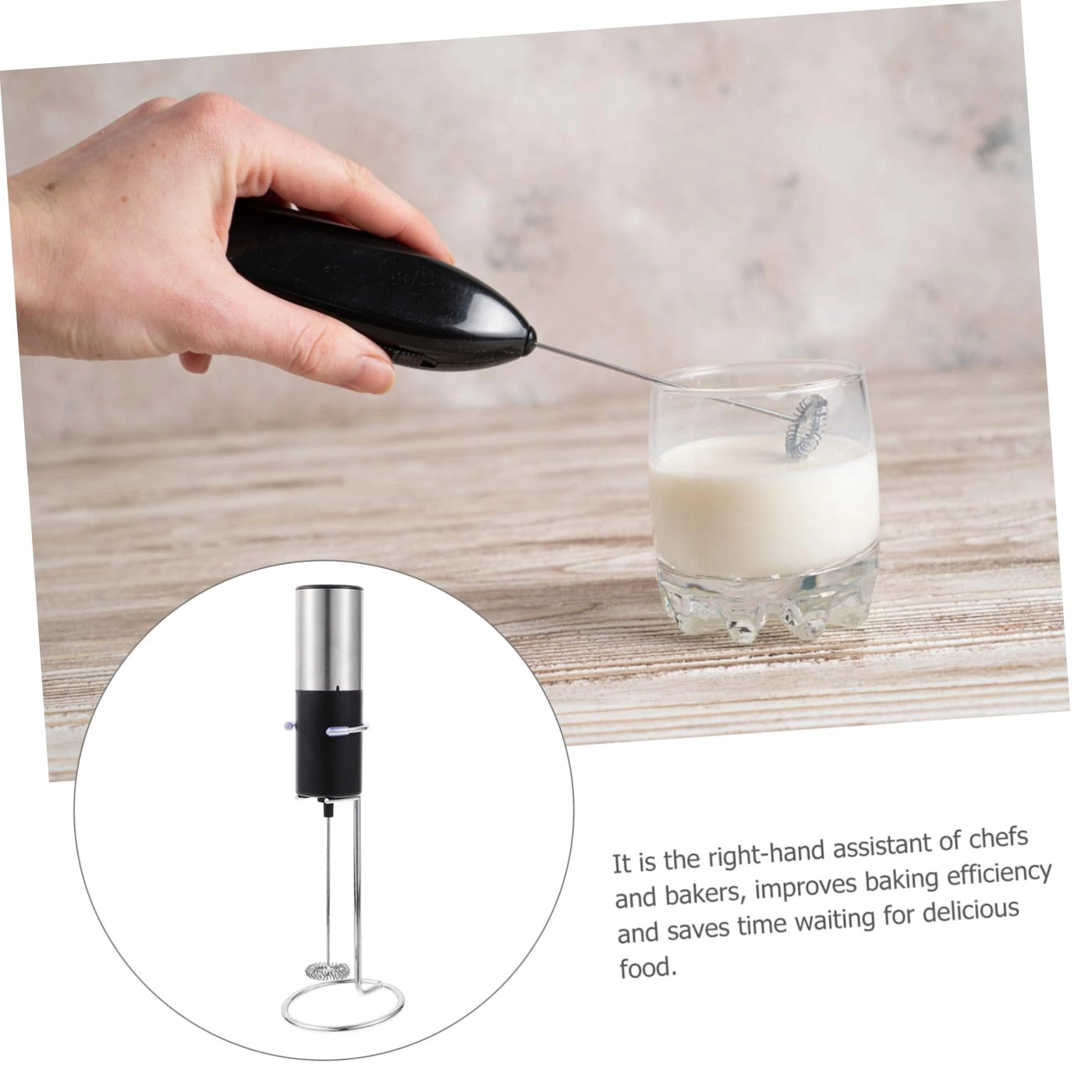 Cordless Rechargeable Handheld Egg Mixer