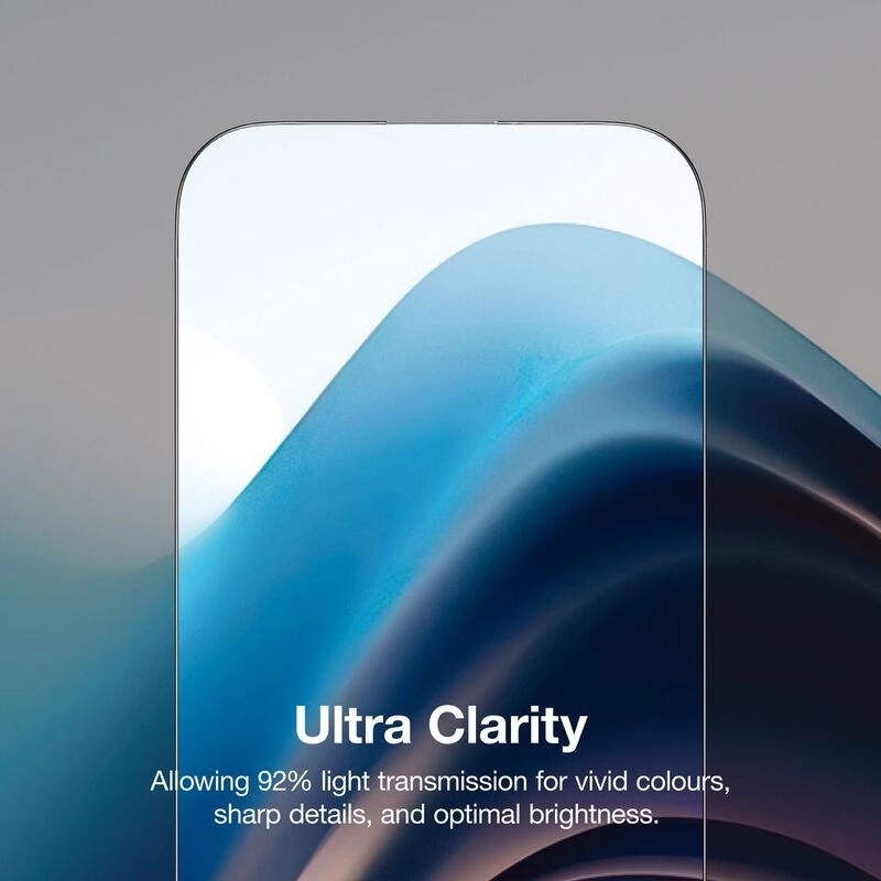 Clear Radix Glass Screen Protector for iPhone 16 Pro Max