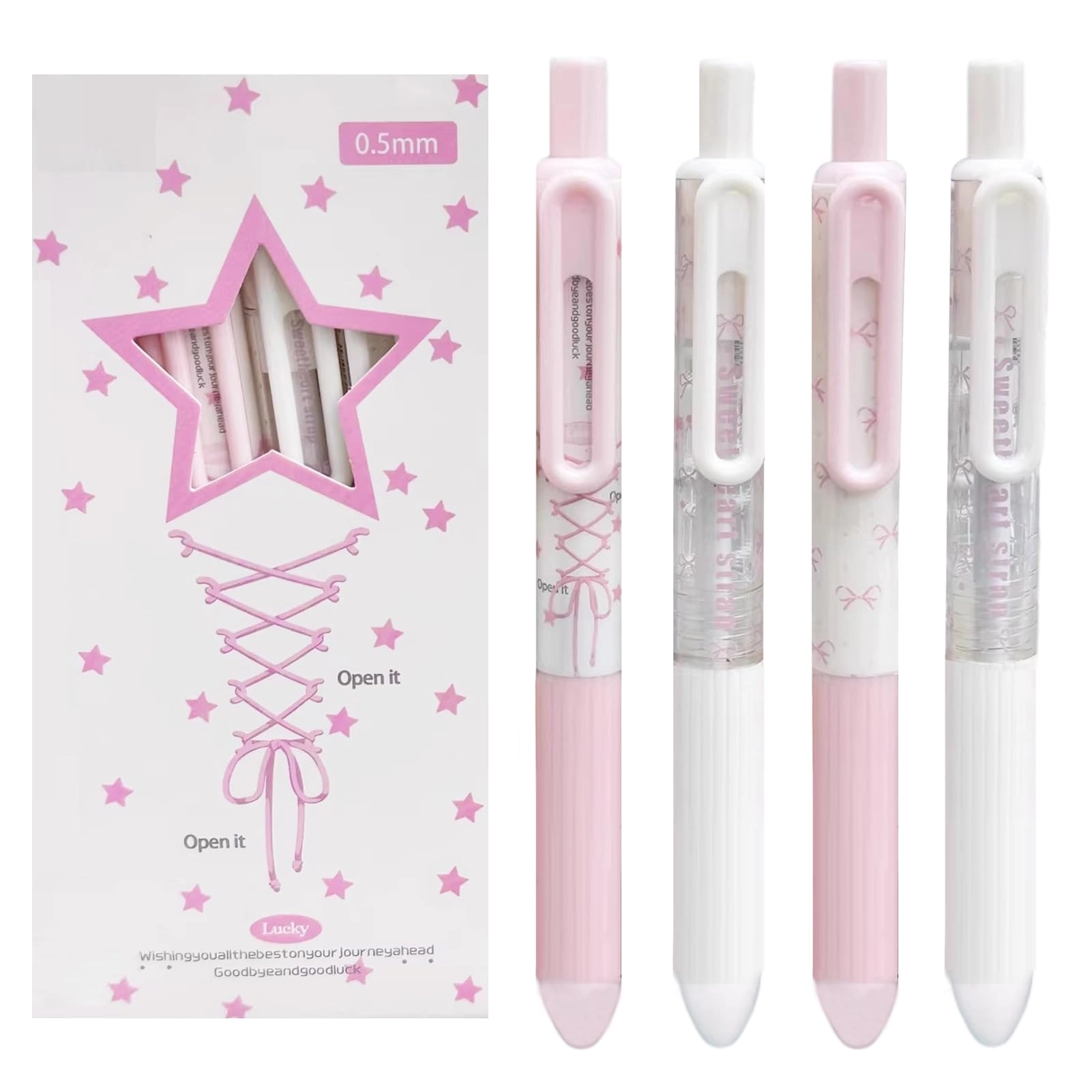 Cute Gel Pen - 4Pcs 0.5mm