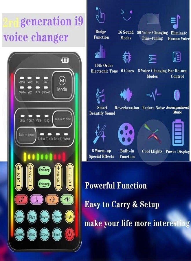 Portable Sound Card Handheld Microphone Wired Microphone