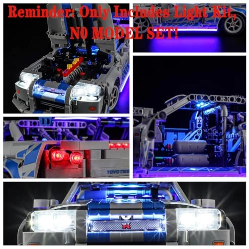 LED Light Set - Compatible with LEGO 42210 Nissan Skyline GT-R (R34)