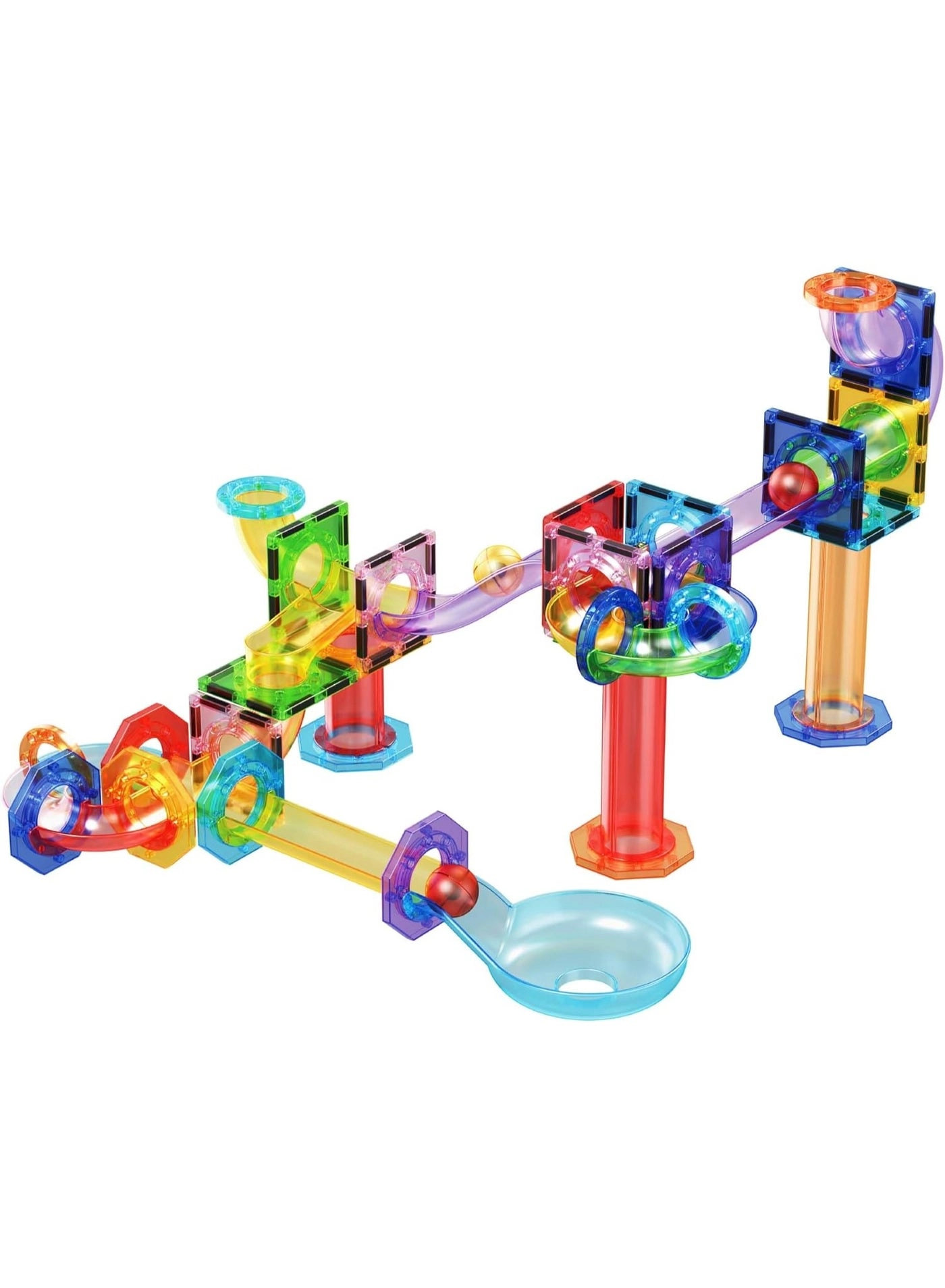 Magnetic Marble Run Set - 3+ Years 60 pieces