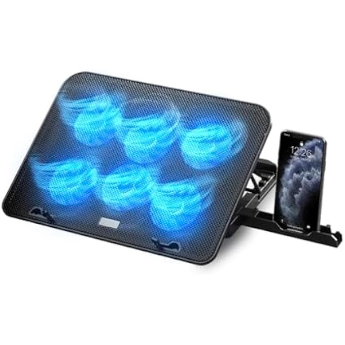 LAPTOP COOLING PAD - 12-17 INCH 6 QUIET FANS