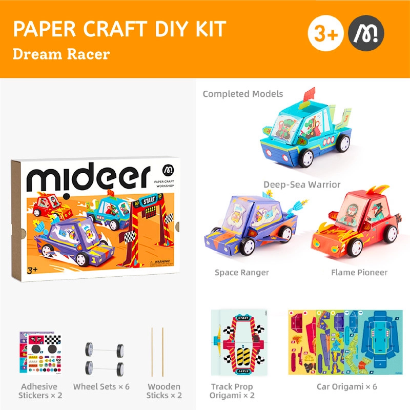 Paper Craft DIY Kit - Dream Racer - 3+ years