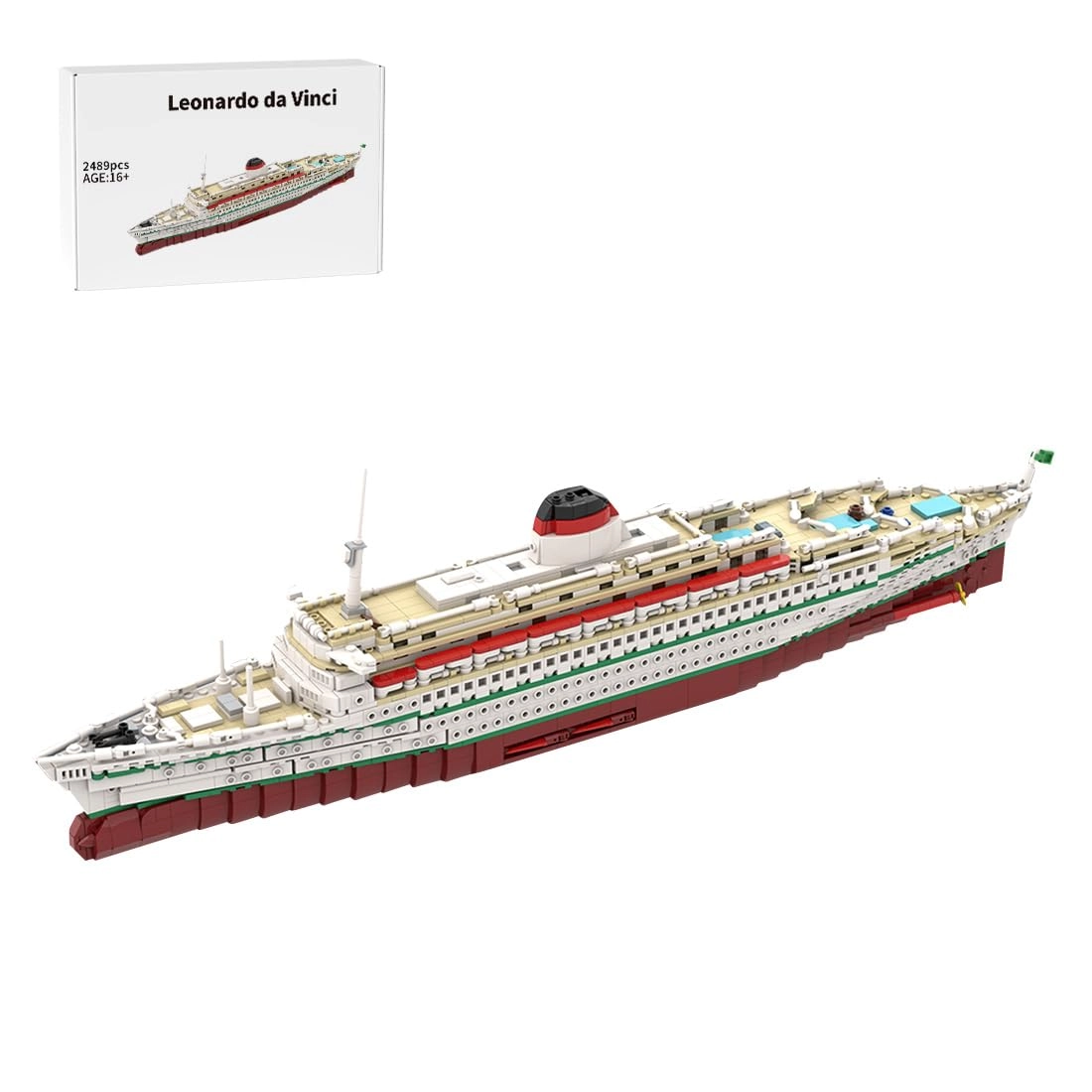 WOWOBONTOY Cruise Ship - Leonardo da Vinci 2489 pcs