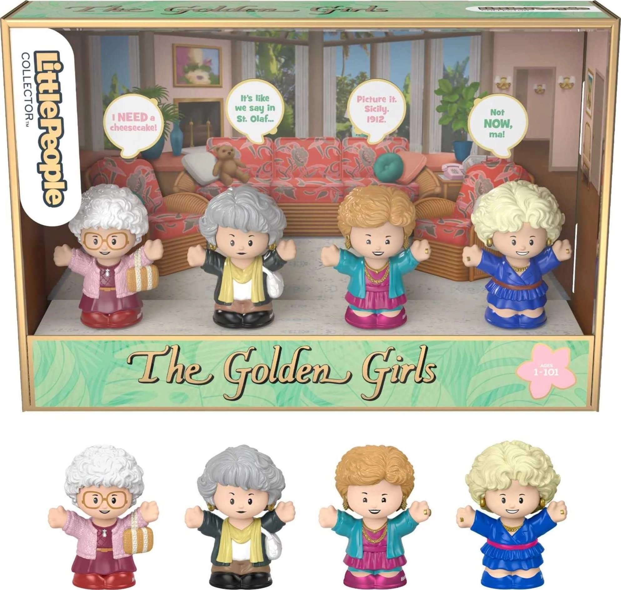 Fisher-Price Collectible The Golden Girls Figure Set - The Golden Girls - 4 pcs
