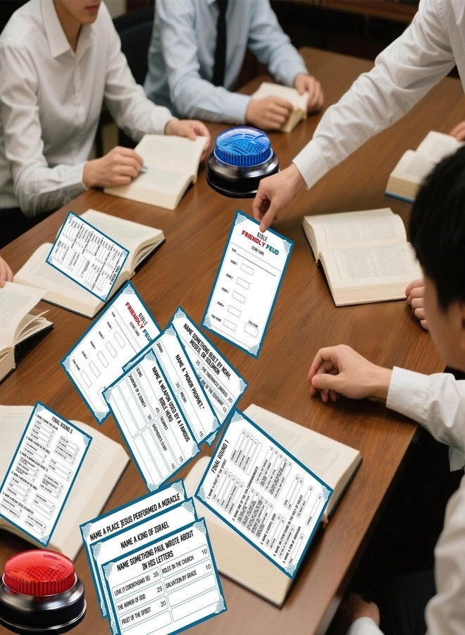 Family Friendly Feud Card Game - 2 Answer Buzzers Trivia