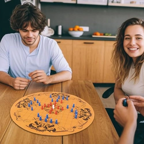 Hnefatafl - Viking Chess Set Leather Play Mat