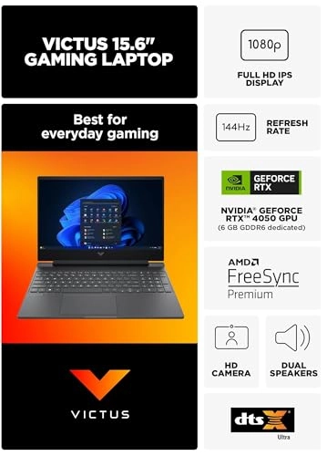 (Renewed) Victus 15 15-FA200 - 15.6'' i5-13240H 16GB DDR4 512GB SSD