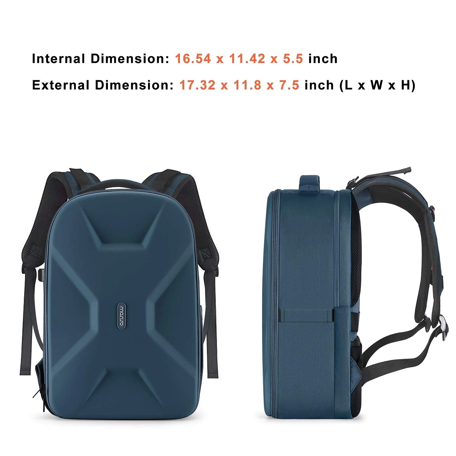 Mocamhsbg - 7.5"D x 11.8"W x 7.5"H Compatible with Canon/Nikon/Sony Hard Shell