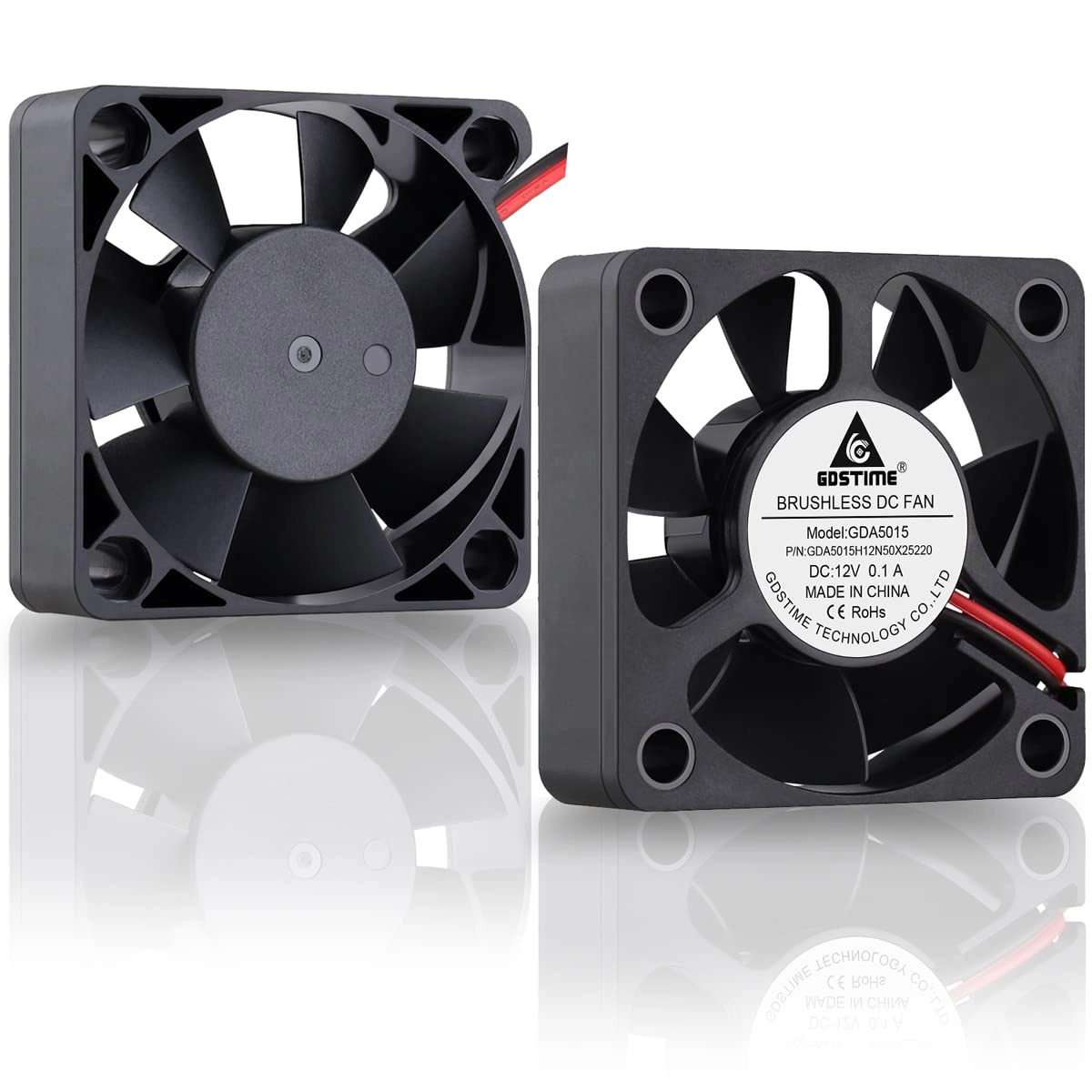 GDSTIME 50mm Fan - 2 Pack