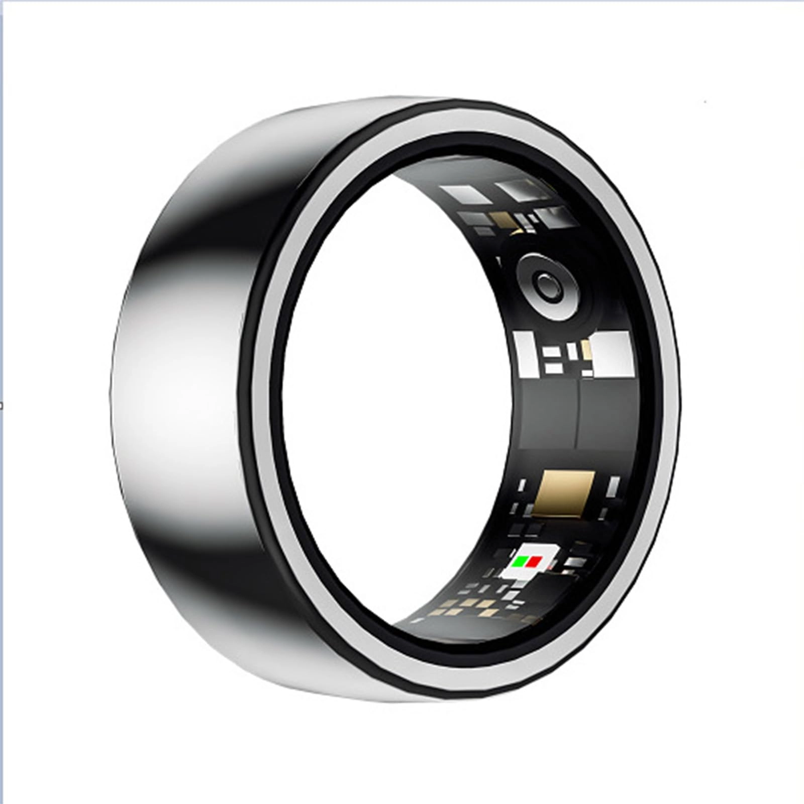 Headscents Smart Ring Health Tracker - Silver #8 IP68 Waterproof