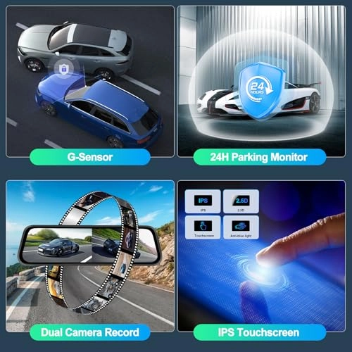 Mirror Dash Cam - 1920*1080P 30FPS