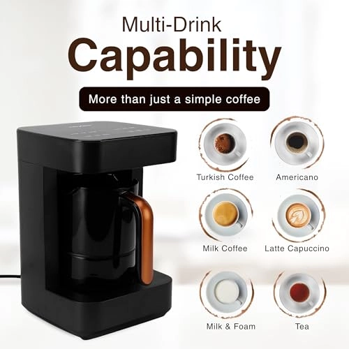 Turkish Coffee Maker - Hot & Cold Milk Foam Keep Warm