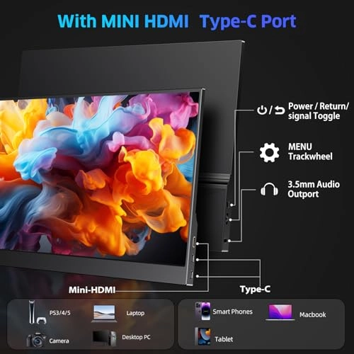 Portable Monitor - 9067216368639 15.6 Inches 1920x1080