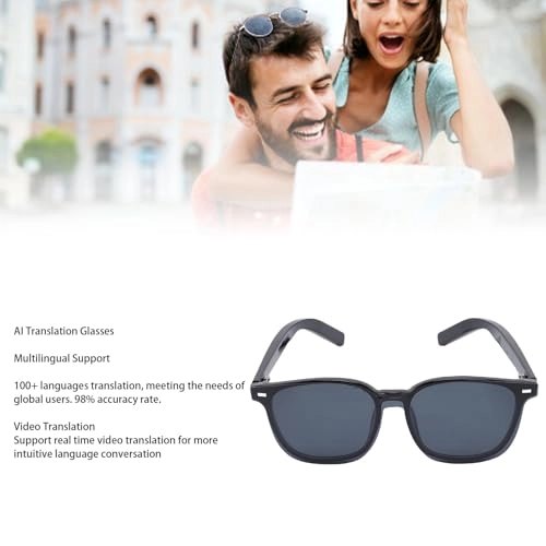 AI Translator Glasses - Bluetooth V5.4 100+ Languages