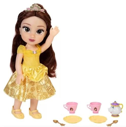 Belle Doll - Tiara Outfit + Mrs. Potts Teapot - 2 Tea Cups Ages 3+