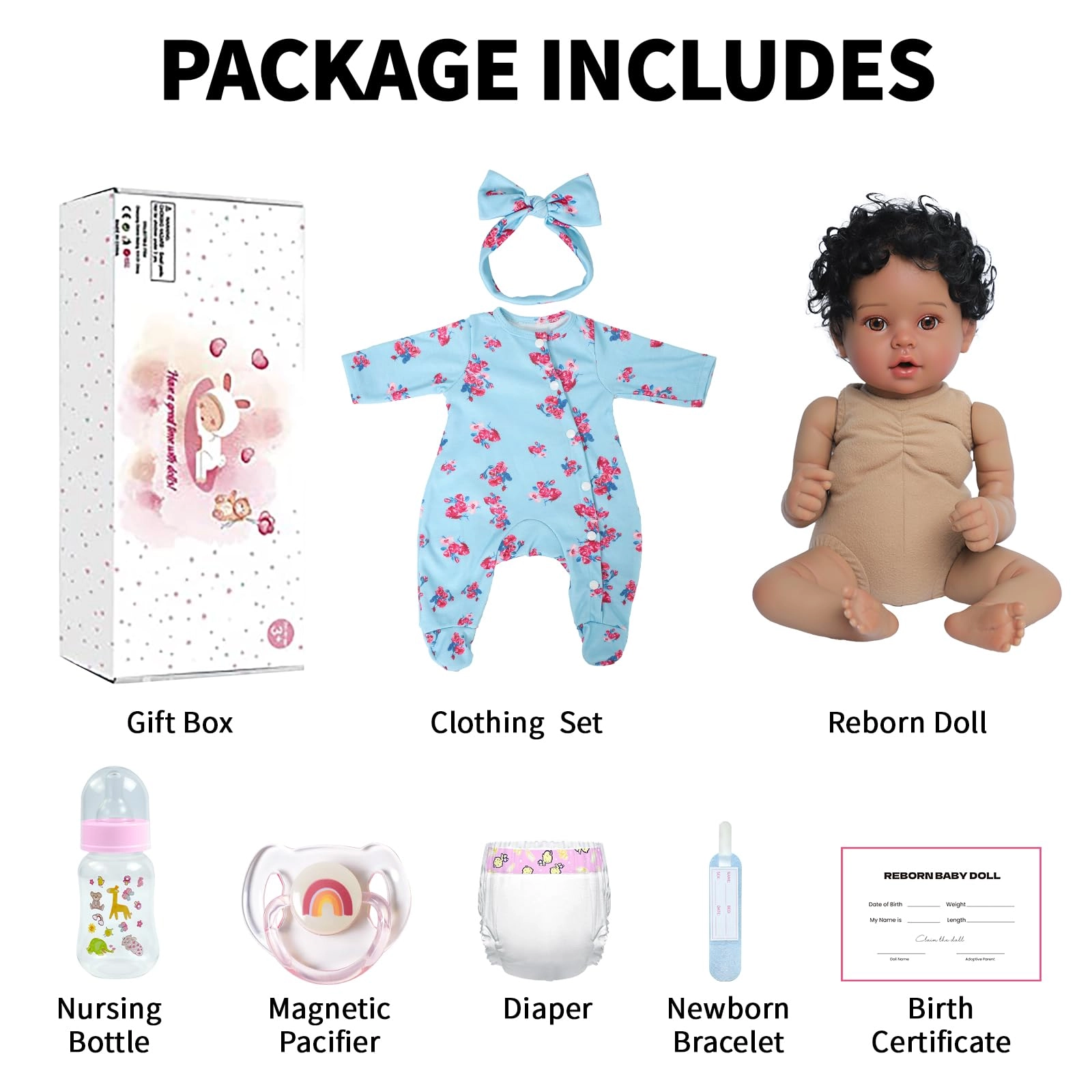 Reborn Baby Doll - 20 Inch Vinyl Ages 3+