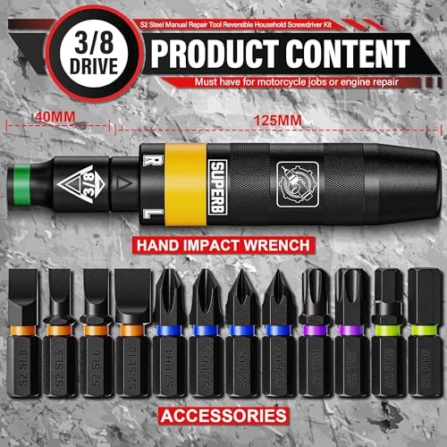 UST395 Slotted and Phillips Screwdriver Set (13 Pcs)