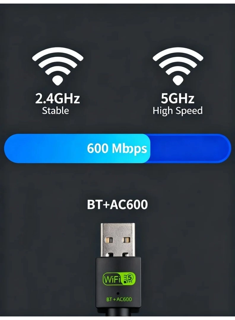 AC600 - Dual-Band USB WiFi Bluetooth
