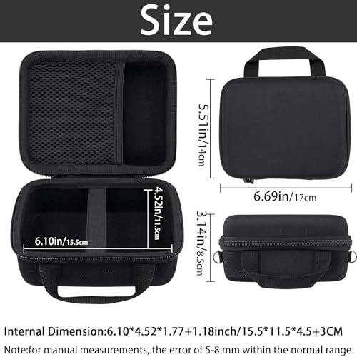 Hard Travel Case Replacement for KODAK Mini Shot 3 ERA / Mini Shot 3 Retro 4PASS 2-in-1 Instant Camera and Photo Printer - 16.99 x 13.39 x 8.69 cm KODAK Mini Shot 3 Retro 4PASS 2-in-1