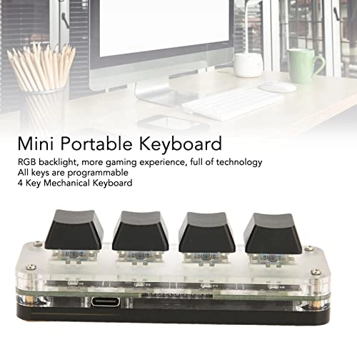 4 Key Mini Mechanical Keypad - Wired
