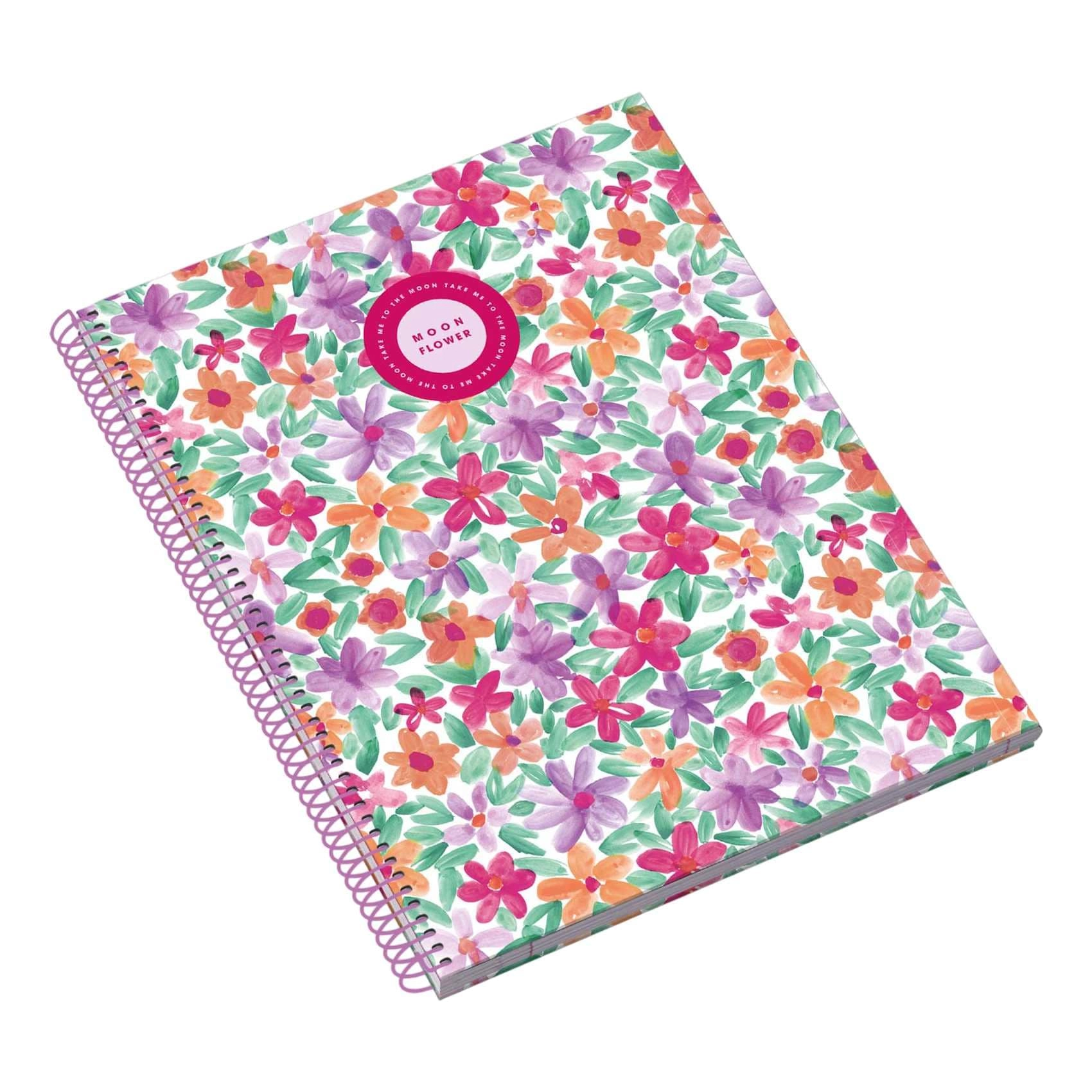 Moonflower Teen Spring A5 Spiral - 25 Sheets