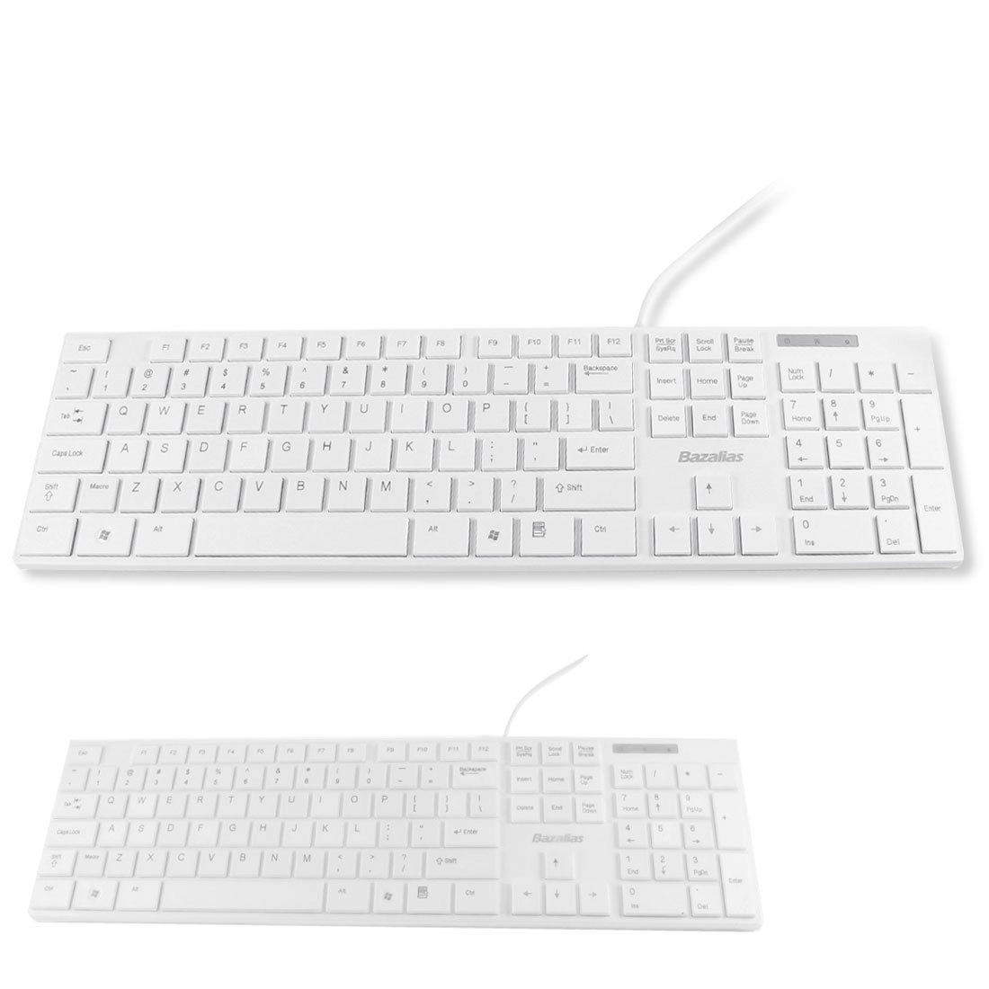 Multimedia Wired USB PC Keyboard - Wired
