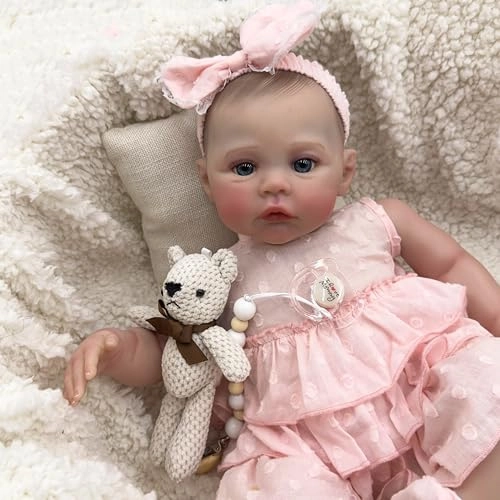 Reborn Baby Doll - 19 Inch Silicone Girl Ages 3+
